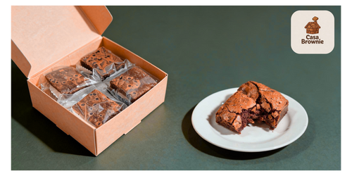 Brownie artesanal de chocolate con chispas Casa Brownie